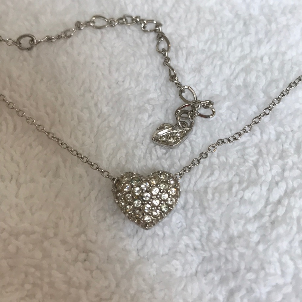 Swarovski Silver Heart Necklace